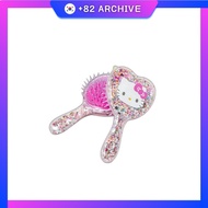 [daiso] Hello Kitty Glitter Hair Brush, one size, 1pc / Korean Hair Brush / Glitter Hello Kitty Desi