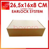 Cardboard Box size 26.5x16x8 cm (RETAIL) Die Cut Box Packing Box Clothes Accessories Cake Hijab EARL