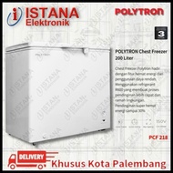 [ready] polytron box/chest freezer 200 liter pcf218 terlaris