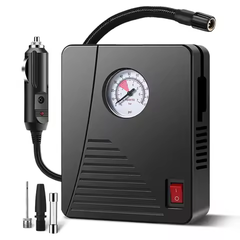 Portable Tire Inflator Air Compressor Car Air Pump for Car Tires Motorcycle 100PSI Fast Inflating Ti