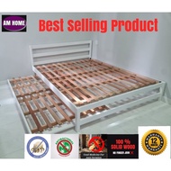 Solid Wood 3 layer Single Pull out bed,Katil Solid Kayu,Solid wood Single Pull Out,Katil Kayu Single