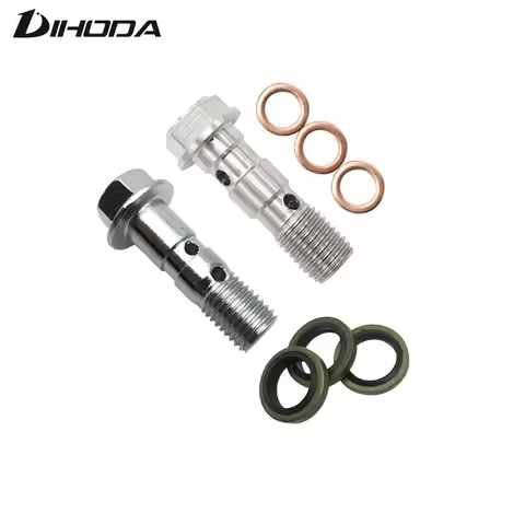 Motorcycle Double hole Brake Banjo Bolt M10x1.25 Oil Drain Screw/Hollow Screw For hydraulic brake ho