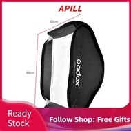 apill Godox 60 x 60cm/24 24inch Flash Softbox Diffuser with S2-type Bracket Bowens Mount Carry Bag f