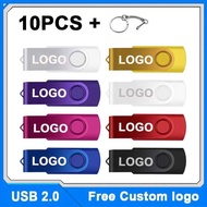 10Pcs 2 60 Free Custom USB Flash Drive 256Mb 1Gb 2Gb 4Gb 8Gb 16Gb 32G 64Gb 128Gb Pen Dri