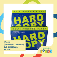 1 REAM Hard Copy Bond Paper / Copy Paper Sub 24 / 80 GSM A4 Size