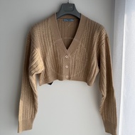 🖤Prada水鑽短版開襟衫/Prada羊毛開襟衫/Prada開襟衫/Prada針織衫/Prada羊毛衫/Prada外套(P25L69/水鑽)🖤無花果精品