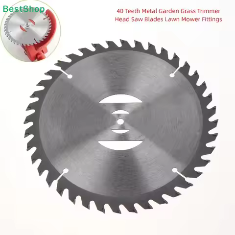 1Pcs Grass Trimmer Head Cutter Alloy Blade 15cm 40Teeth Wheel Lawn Mower Saw Blade Cutting Disc Gard