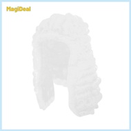 Barrister Hairpiece Long Judge Hairpiece White Barrister Wig