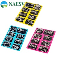 NAESV 3D Montessori Puzzle Kids Gifts 8pcs 3d Puzzle Wire Children And Adults Cognition Games Braint