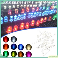 {doverywell}  100Pcs 3MM Light Emitting Diode Bright Light Good Stability LED High Power LED Emittin