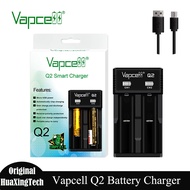 Original Vapcell Q2Battery Charger5V2A2Slots Smart USB Charger for18650 26650 Rechargeable Batteries