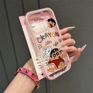 casing realme c15 realme 10 pro 5g casing Dancing Crayon Shin-Chan Suitable for OPPOa58x Phone Case 