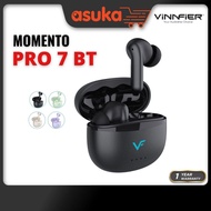 Vinnfier Momento Pro 7 BT True Wireless Earbuds | Quad-Mic ENC | ANC | 20 H Playtime | Bluetooth V6.