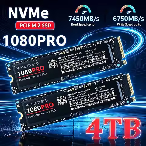 High Speed 7450MB/s 1080PRO M.2 2280 NVMe PCIe4.0 NGFF Internal SSD Gaming Storage Drive For PS5 Gam