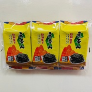 [Sweetheart Shop] Yuanbenshan Korean Seaweed Sesame Oil Fragrant 9 Cuts (3 Pcs) Vegan