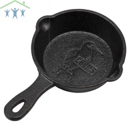 Mini Egg Frying Pan 8.5 cm Practical Small Kitchen Cast Iron Skillet for Camping SHOPTKC9153