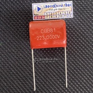 Bag of 12 Capacitors CBB81 223J 2000V mosquito racket capacitors 223J2000V 223j2kv
