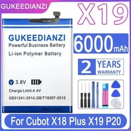 High-Capacity High Compatibility Mobile Phone Battery 6000mAh For Cubot X19