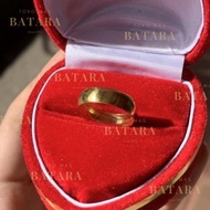 produk cincin nikah tunangan couple emas tua asli kadar 99% / 97%
