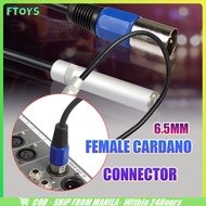 Shipped In 24 Cm.6.5mm Female to Adapter 3-Pin Stereo Audio Cable Length 30cm For Electric Guitars A