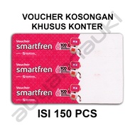 Isi 150 pcs / 50 lembar Voucher SMARTFREN kosong Tanpa kuota khusus untuk konter pulsa