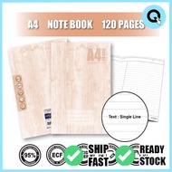 QFL EDU Paper Softcover Notebook A4 Exercise Book Buku Nota Tulis 80gsm