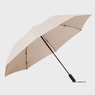 《OHRAIN 反向 防回彈自動傘》  快乾布 8骨 雨傘 鈦鋁合金 自動傘  晴雨傘 防潑水 米白色加大尺寸