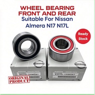 【100% ORIGINAL】NISSAN WHEEL BEARING FRONT (40210-1HM0A) & REAR (43210-1HMOA) - ALMERA N17/ N17L