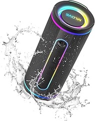 MLOVE E80 Portable Bluetooth Speaker, 30W, Bluetooth 5.4, IPX7 Waterproof, with Lighting, Bass Boost