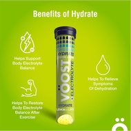 Voost Hydrate Electrolyte Lemon + Lime Effervescent Tablets 20 Pack