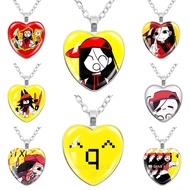 Butcher Vanity Necklace Album Cover Picture Yi xi Singer Heart Shape Pendant Necklace Decor Accessor