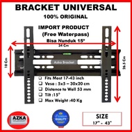 🔅 Bracket Braket TV 24 32 40 43 Inch Samsung Sharp Xiomi Polytron