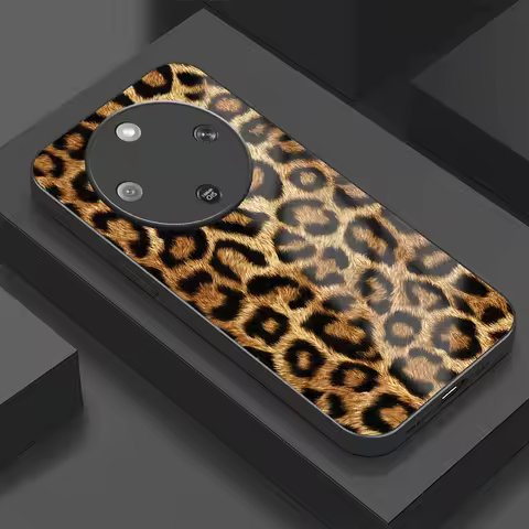 Fashion Leoaprd Print Phone Case For Huawei Honor X6C X5x Plus X9 X8 X9d X9c Smart X9b X7c Shockproo