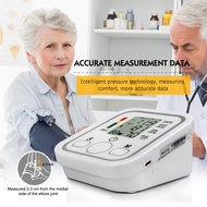 【รับประกัน 10 ปี】 เครื่องวัดความดัน เครื่องวัดความดันโลหิตอัตโนมัติ เครื่องวัดความดันแบบพกพา USB / AAA หน้าจอดิจิตอล Blood Pressure Monitor (White)