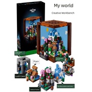 minecraft lego minecraft New Minecraft Series 21265 Creative Workbench Model Underworld Door Childre