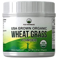 Organic Wheatgrass Powder by Peak Performance. Organic Wheat Grass Powder Vegan Superfood Supplement