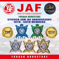 Sticker JDM JAF Kelawar Anniversary 10th - 50th Members