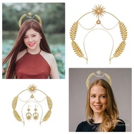Crazy Women Headpiece for Wedding Church Hairband Earrings Lady Jewelry Accessories