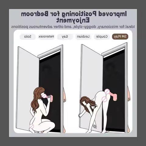 Adjustable couple toys - Suitable for most doors Wall entrance set - BDSM bondage toys - Portable te