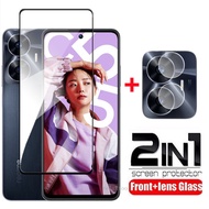 2 IN 1 Tempered Glass For Realme C55 C 55 RealmeC55 6.72 inch Phone Front Lens Camera Film Full Curv