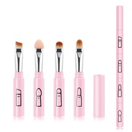 Multifunctional Cosmetic Brush Artificial Fiber Cosmetic Brush Eye 4-in-1 Makeup Brush Lip Brush Cosmetic Brush