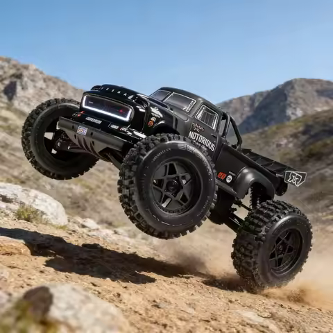 1/8 Scale 4X4 RC Stunt Truck 6S BLX Brushless Ready to Run Monster Off Road Car Blue