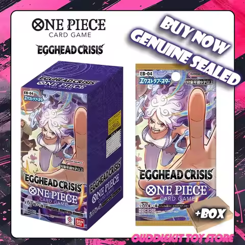NEW Genuine Bandai One Piece EB-04 Egghead Crisis Japanese Booster Box Sealed TCG Card Game Trading 