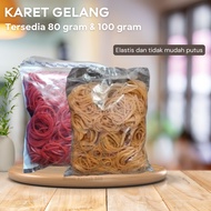 MERAH BK888 Yellow Rubber Band 16MM Multipurpose Yellow Rubber/ 80Gram Imported Red Rubber/ 100gram 
