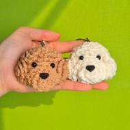 Littlecrochety poodle crochet knitted poodle dogBagcharm