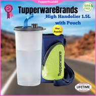 Tupperware High Handolier 1.5L with Pouch(1) Water Bottle Airtight Botol Air dengan sarung botol