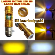 H6 laser twilight lamp DEVIL GOLDbiru body bulb h6 laser