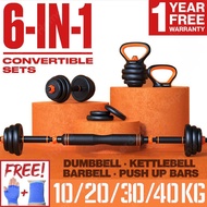 SUP  Dumbbell Home Fitness Equipment Adjustable Weight Barbell Kettlebell Set 10/20/30/40KG Dumbbell