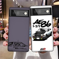 Phone Casing For Google Pixel 3 3a 3XL 4A XL 5 6 Pro Fashion Anime Initial D Design Black Soft Case