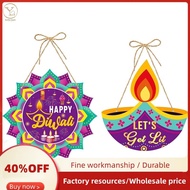 30PCS Diwali Festival Ornament Door Hanger Farmhouse Style Diwali Festival Front Door Sign Diwali Fe